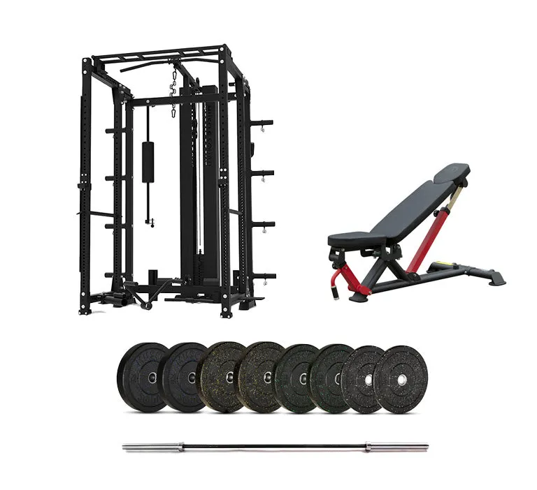 Phase 2 Freestanding Folding Power Rack with Pin-Loaded Pulley