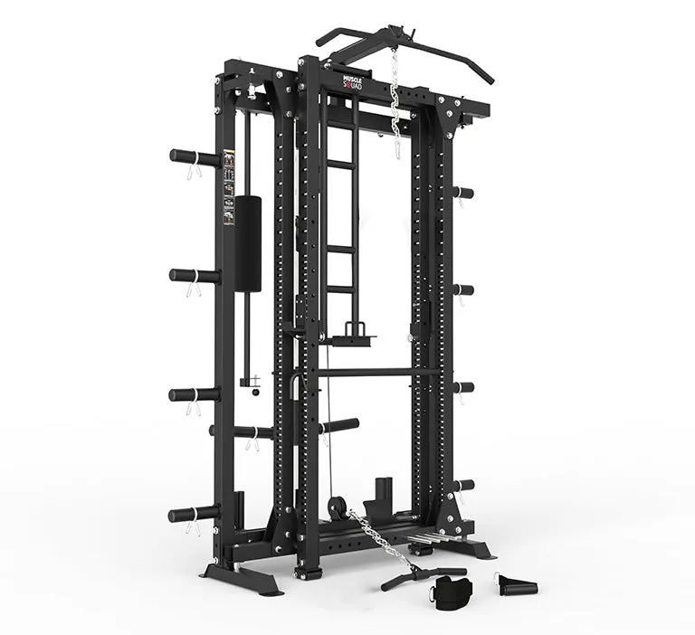 Phase 2 Freestanding Folding Power Rack with Plate-Loaded Pulley