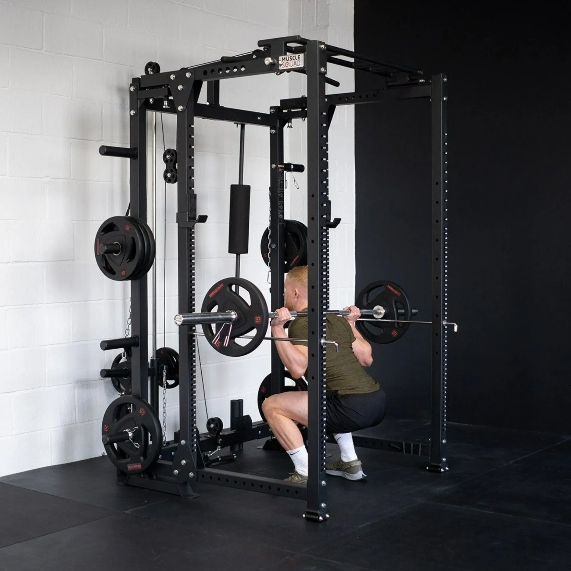 Phase 2 Freestanding Folding Power Rack with Plate-Loaded Pulley