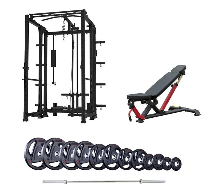 Phase 2 Freestanding Folding Power Rack with Plate-Loaded Pulley