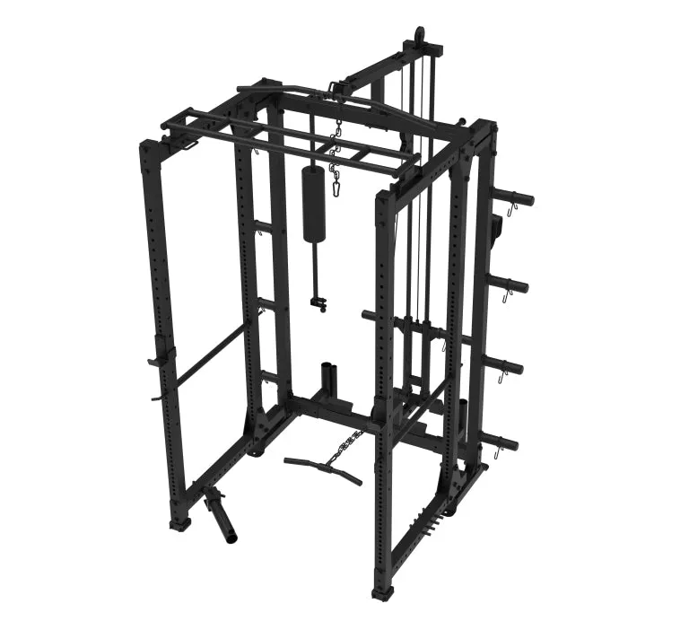 Phase 2 Freestanding Folding Power Rack with Plate-Loaded Pulley