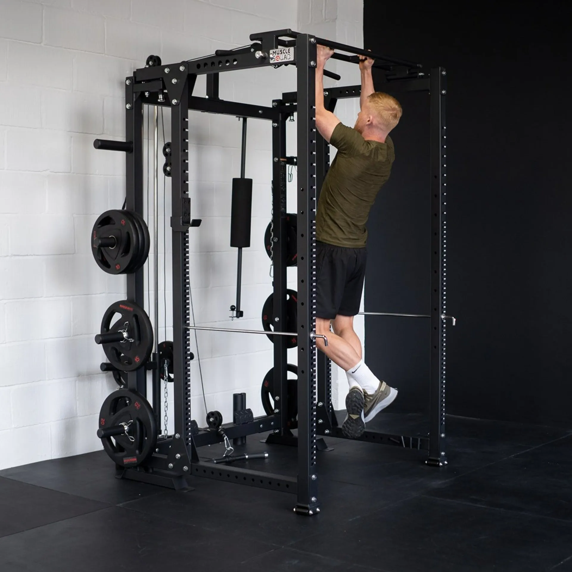 Phase 2 Freestanding Folding Power Rack with Plate-Loaded Pulley