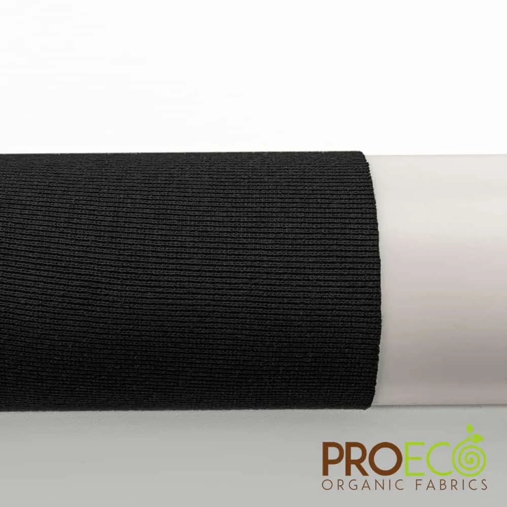 ProECO® Stretch-FIT Heavy Organic Cotton Rib Silver Fabric (W-668)