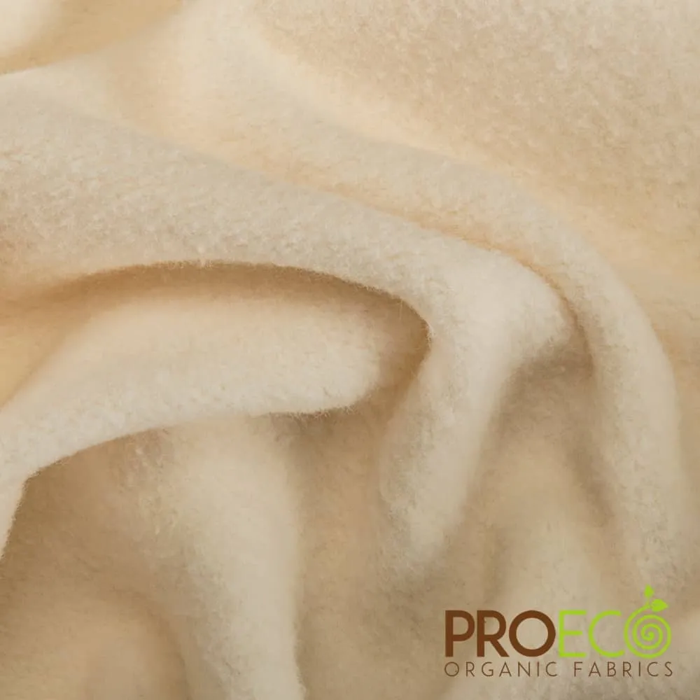 ProECO® Stretch-FIT Organic Cotton Fleece Silver Fabric (W-660)