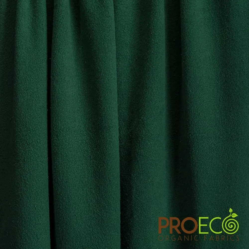 ProECO® Stretch-FIT Organic Cotton Fleece Silver Fabric (W-660)