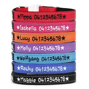 Reflective & Padded - Personalised Dog Collar NEW