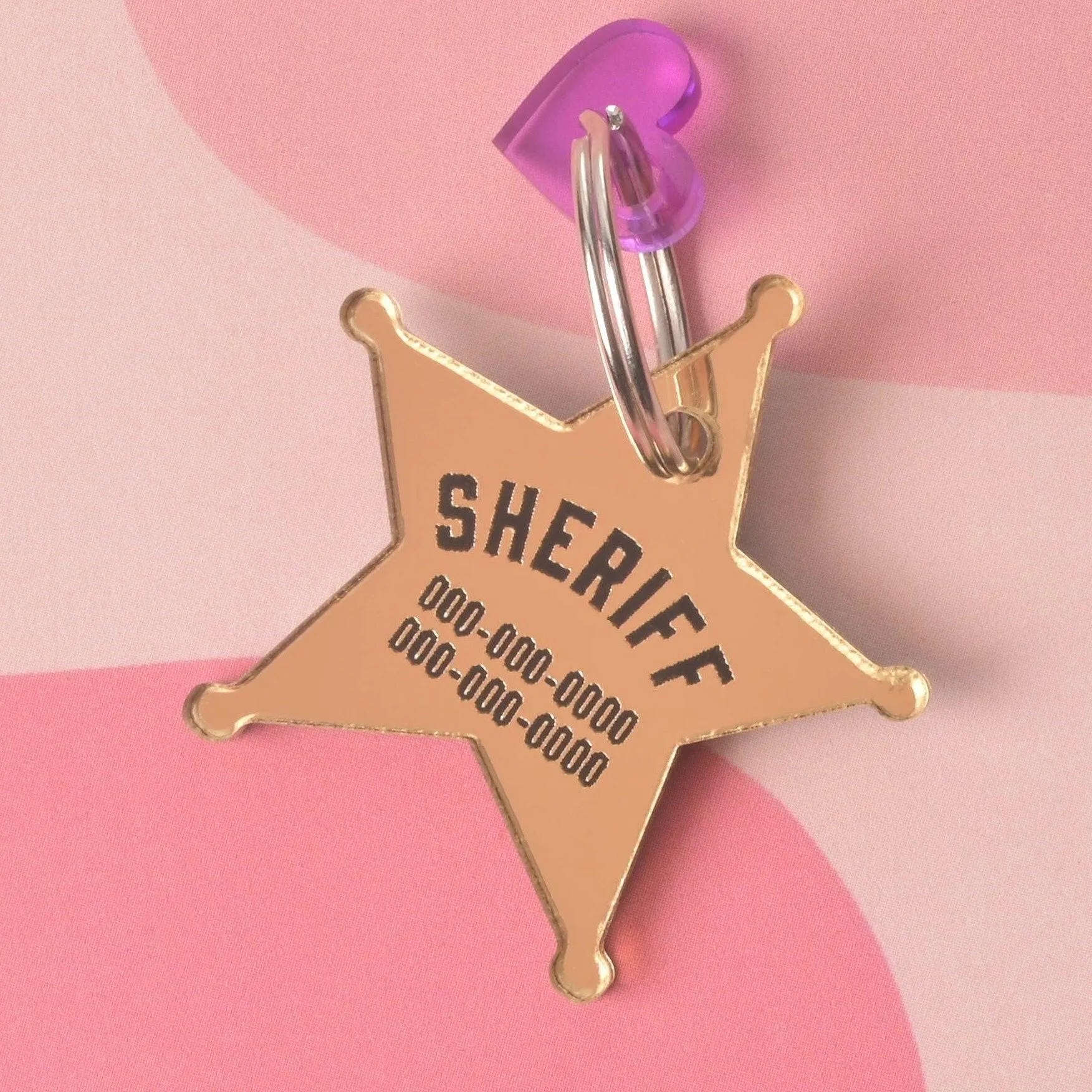 Sheriff Star Personalized Pet Tag