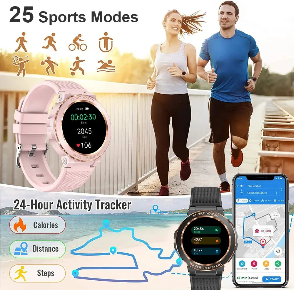 Sport Smart Watch Women Bluetooth Call Smartwatch IP68 Waterproof Fitness Tracker Heart Rate for Xiaomi IOS Android