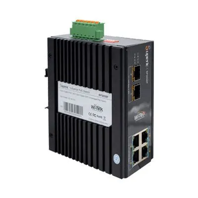 Superic Industrial PoE Switch, 4 Port   2 SFP